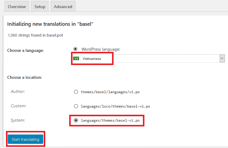 Việt hóa theme WordPress bằng plugin Loco Translate 5 Việt hóa theme WordPress bằng plugin Loco Translate