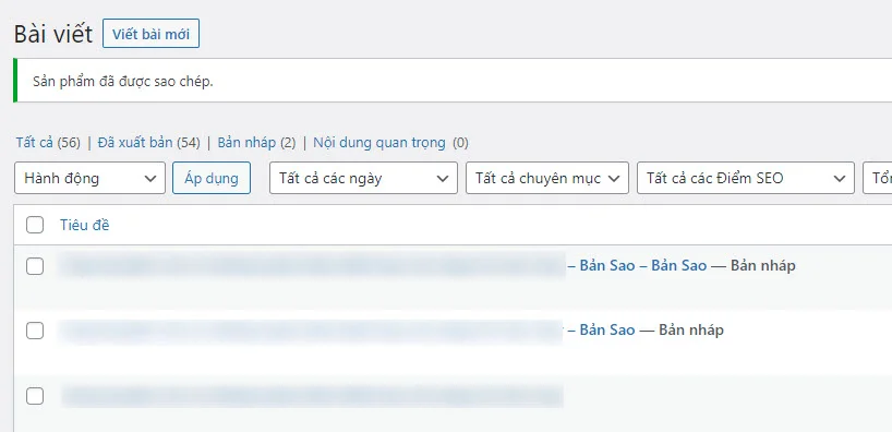 Sao chép bài viết trong WordPress không cần Plugin 3 Sao chép bài viết trong WordPress không cần Plugin