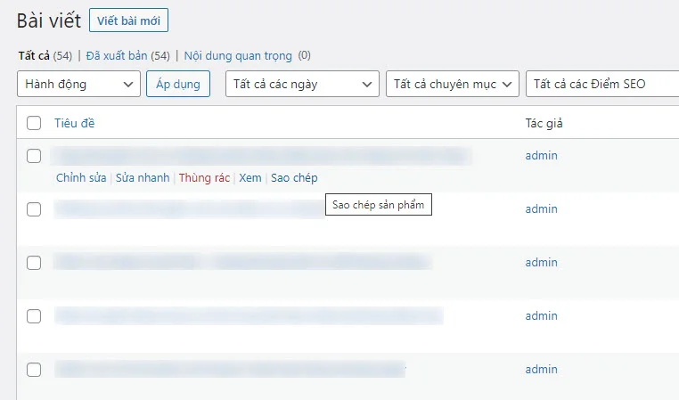 Sao chép bài viết trong WordPress không cần Plugin 2 Sao chép bài viết trong WordPress không cần Plugin