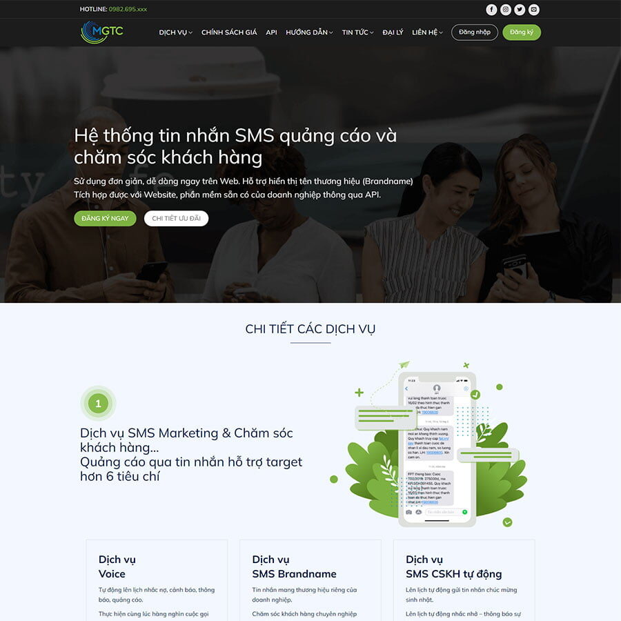 Theme WordPress công ty Agency, SEO website