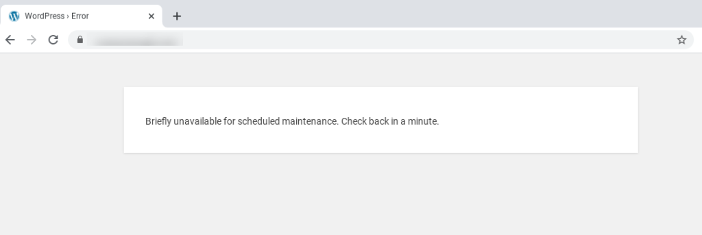 Xử lý lỗi "Briefly Unavailable for Scheduled Maintenance" trên các website sử dụng mã nguồn WordPress 6 Xử lý lỗi "Briefly Unavailable for Scheduled Maintenance" trên các website sử dụng mã nguồn WordPress