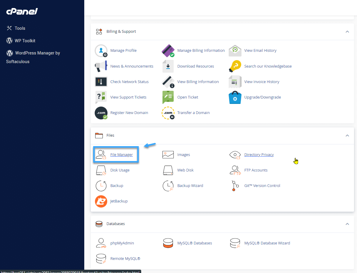 Hướng dẫn sử dụng WordPress Toolkit trên hosting cPanel 10 Hướng dẫn sử dụng WordPress Toolkit trên hosting cPanel
