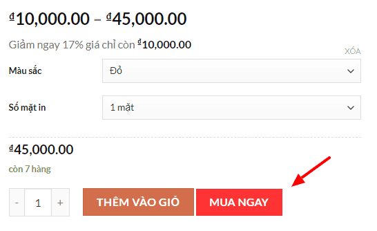 Thêm nút Mua Ngay vào Woocommerce một cách đơn giản 1 Thêm nút Mua Ngay vào Woocommerce một cách đơn giản